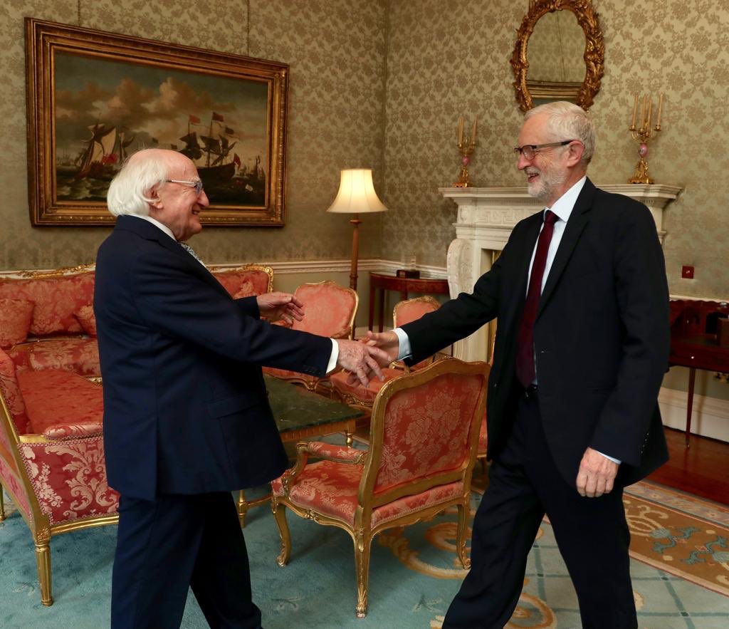 I can renegotiate Brexit deal as PM, Corbyn claims in Dublin