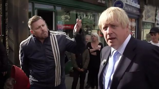 Irishman heckles PM in Leeds for ‘playing games’