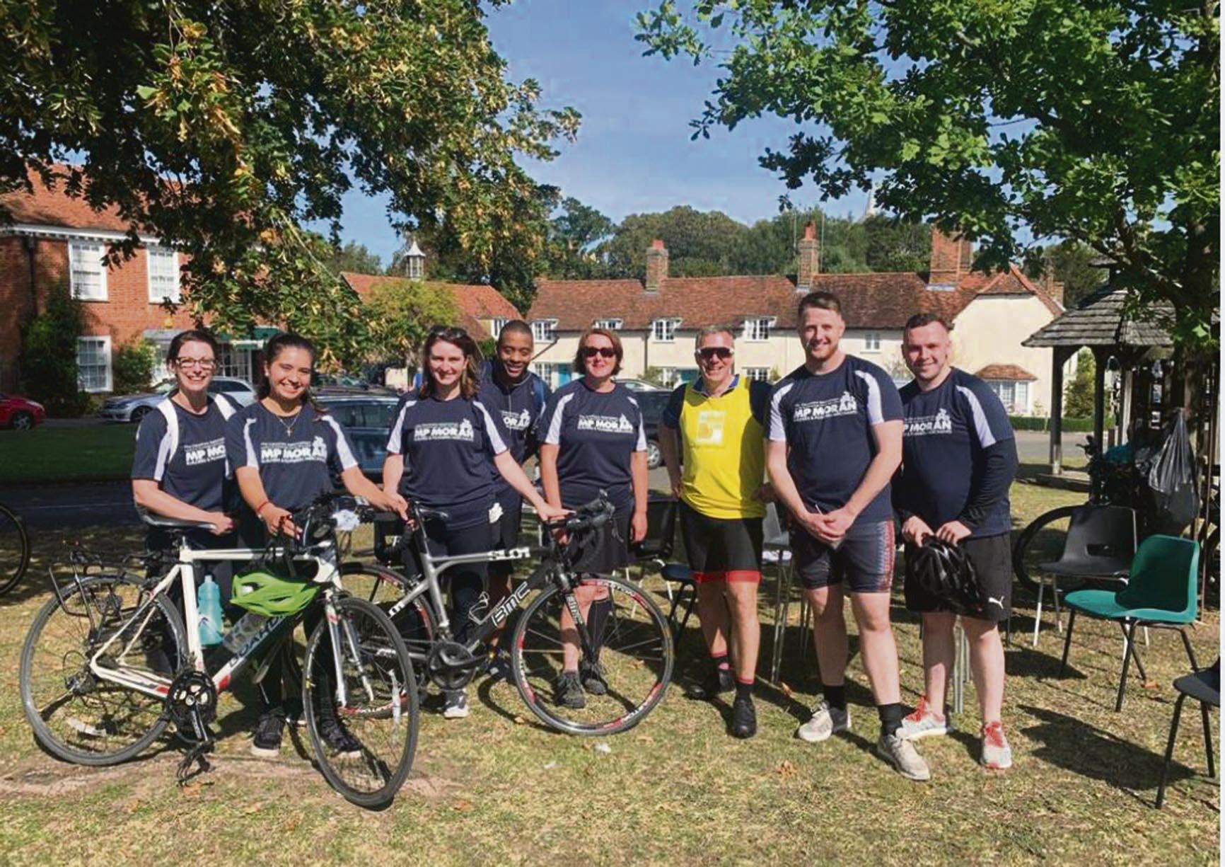 MP Moran’s London to Cambridge charity cycle