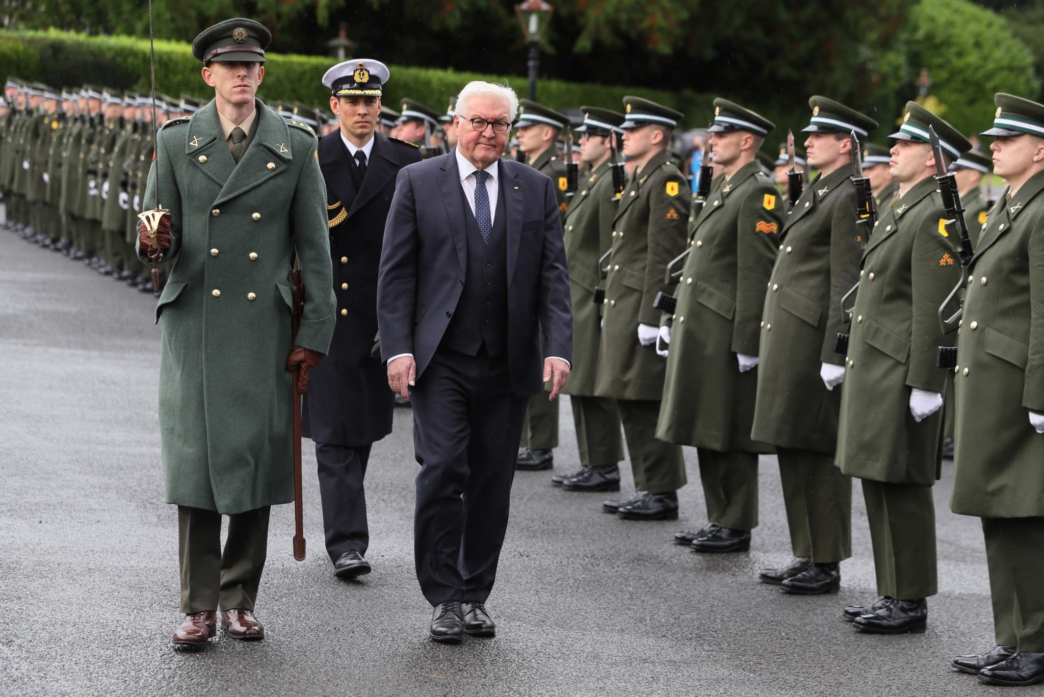 German president welcomed to Ireland for three-day visit