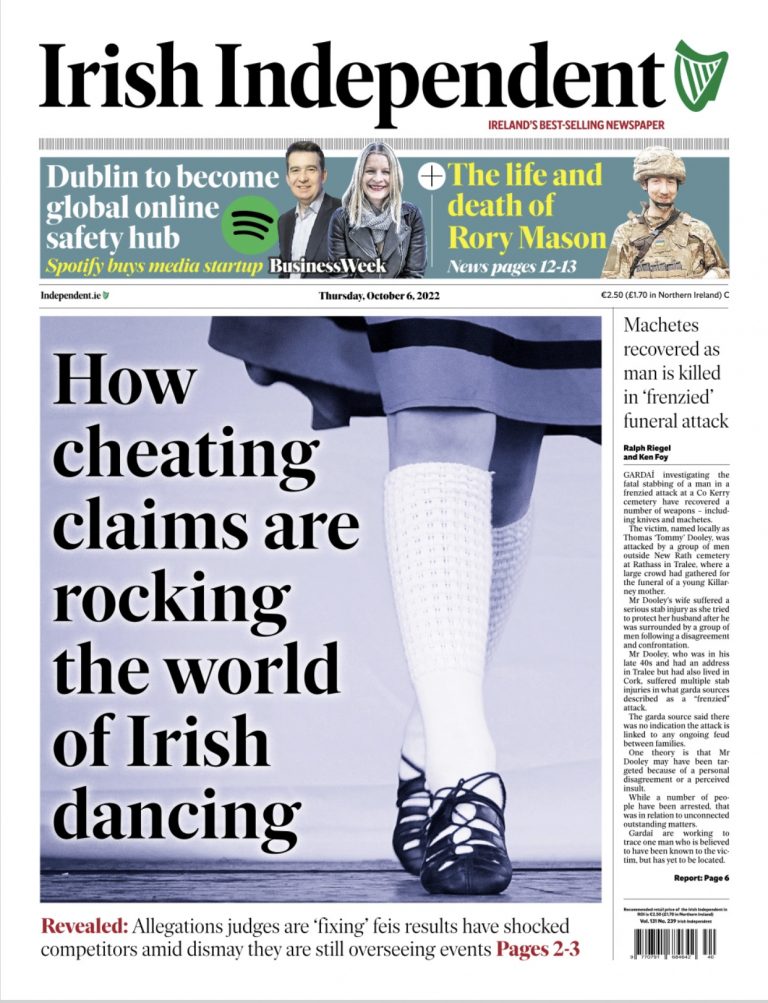 Irish Dance Scandal Names