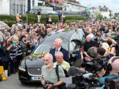 Crowds gather in Bray to say goodbye to Sinéad O’Connor