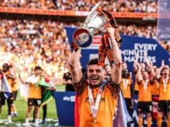 John Egan back in Premier League as Hull win play-off final at Wembley